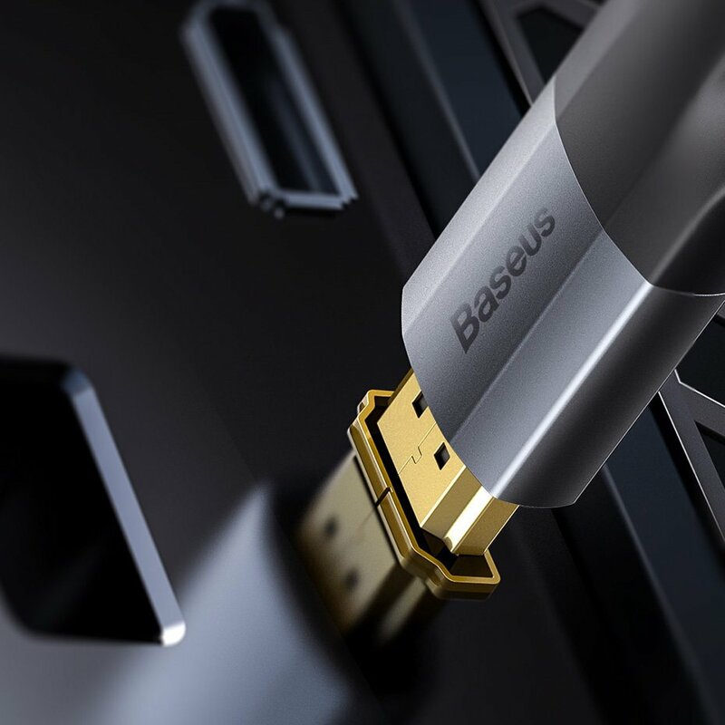 Cablu adaptor Mini DisplayPort la DisplayPort Baseus, 4K@60Hz, 3m, gri, CAKSX-P0G