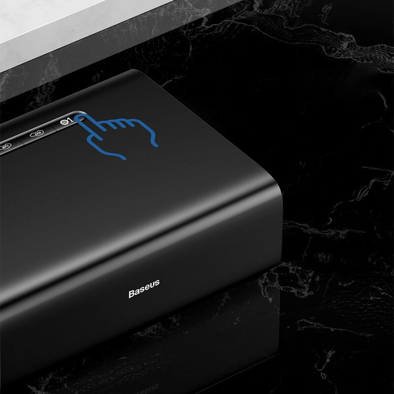 Compresor Auto, Pompa Electrica Portabila Baseus 12V 10A - CRCQB01-01 - Negru