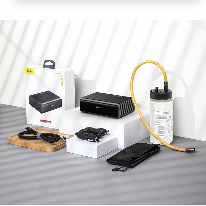 Compresor Auto, Pompa Electrica Portabila Baseus 12V 10A - CRCQB01-01 - Negru