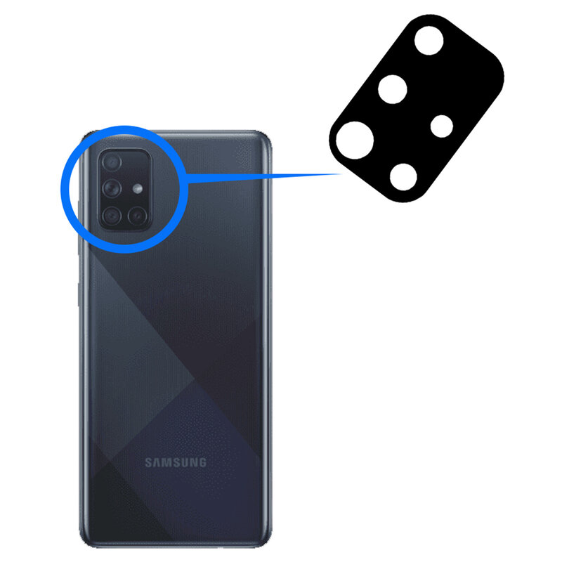 Folie camera Samsung Galaxy A51 4G Mocolo Back Lens 9H, negru
