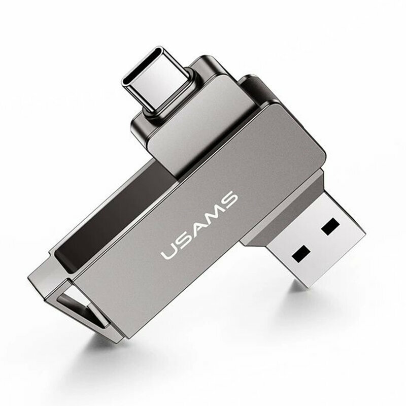 Stick de memorie USB, Type-C 64GB Usams flash drive, gri, US-ZB200