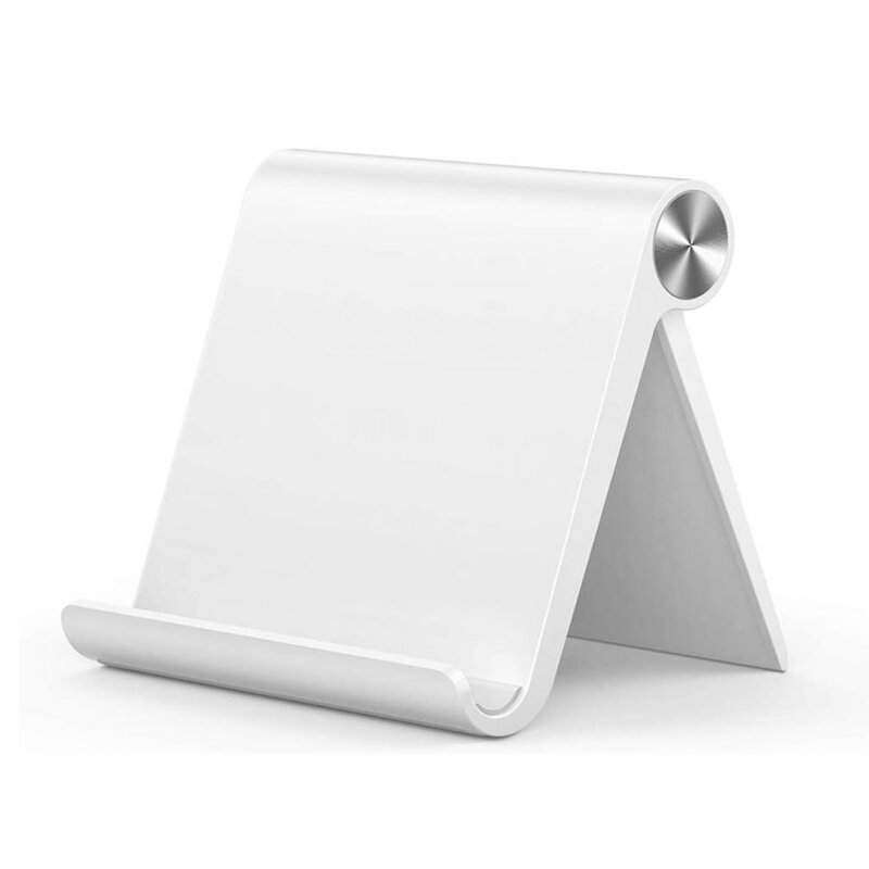 Suport telefon, tableta birou Tech-Protect Z1, stand universal pliabil, alb