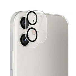 Folie sticla iPhone 12 Lito S+ Camera Protector, negru/transparenta