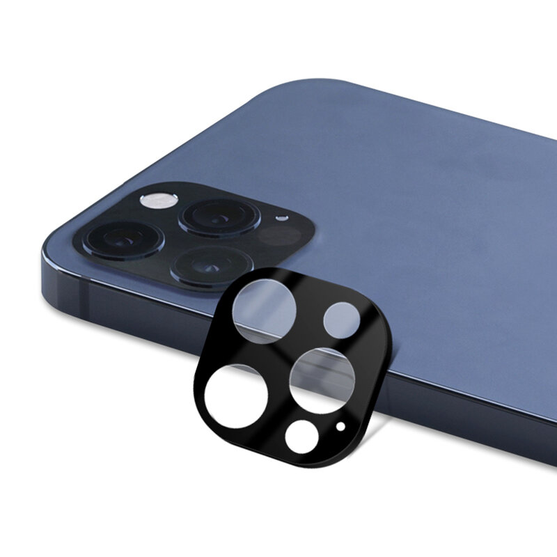 Folie sticla iPhone 12 Pro Lito S+ Camera Protector, negru