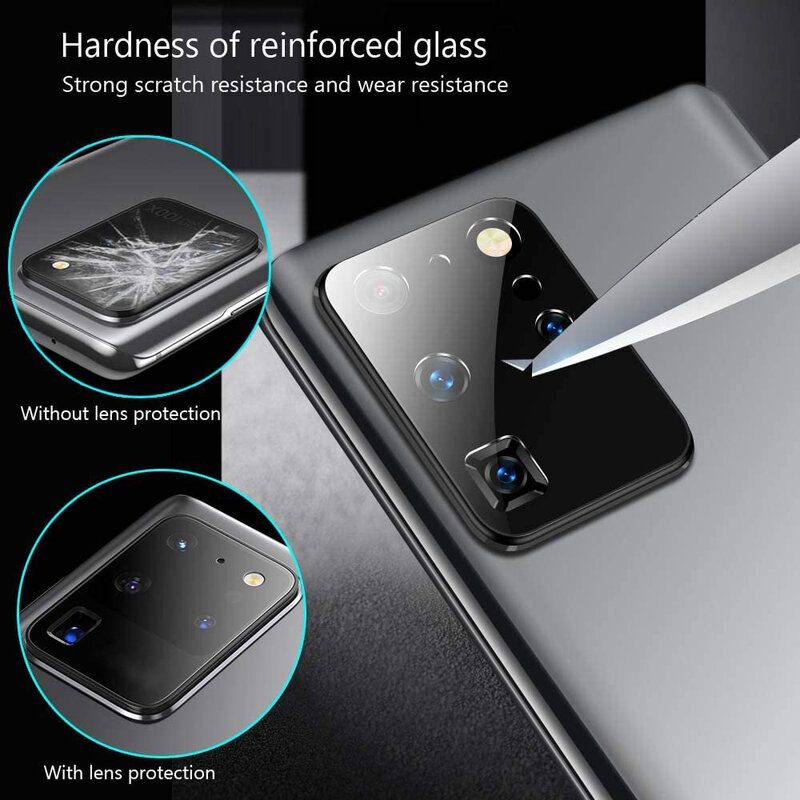 Folie sticla Samsung Galaxy S20 Ultra Lito S+ Camera Protector, negru