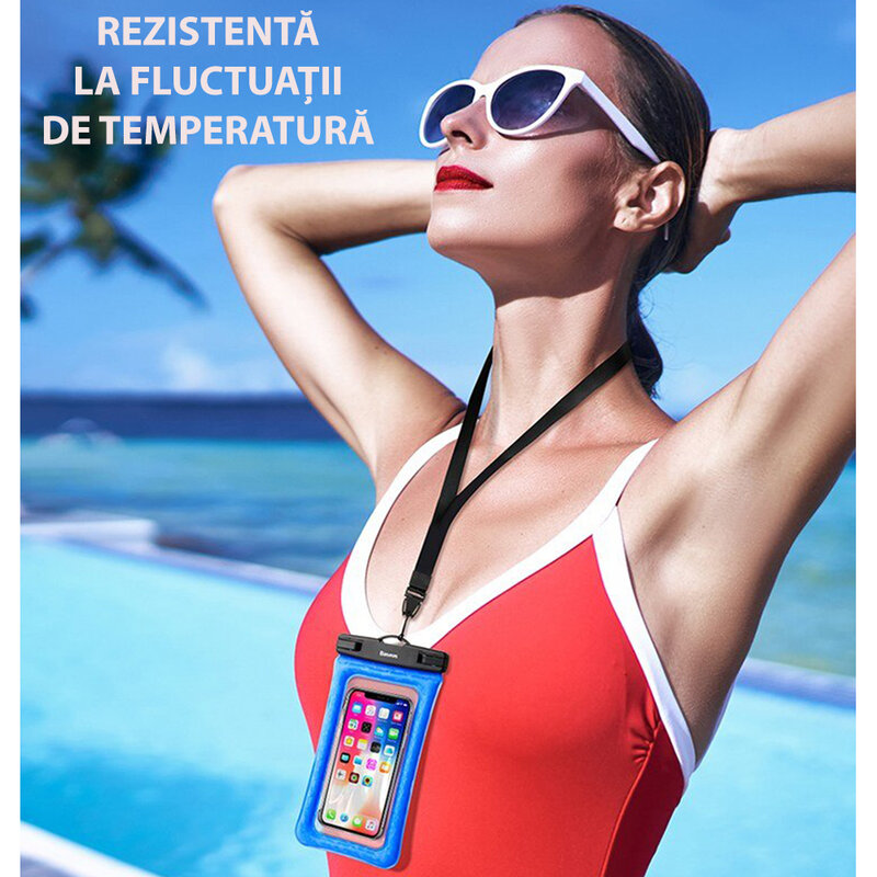 Husa subacvatica telefon Baseus, universala 6