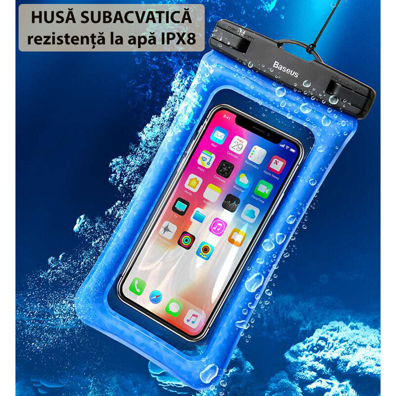 Husa subacvatica telefon Baseus, universala 6