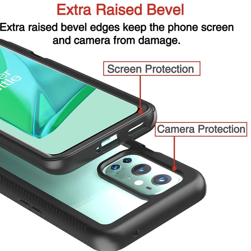 [Pachet 360°] Husa + Folie OnePlus 9 Pro Techsuit Defense, Negru