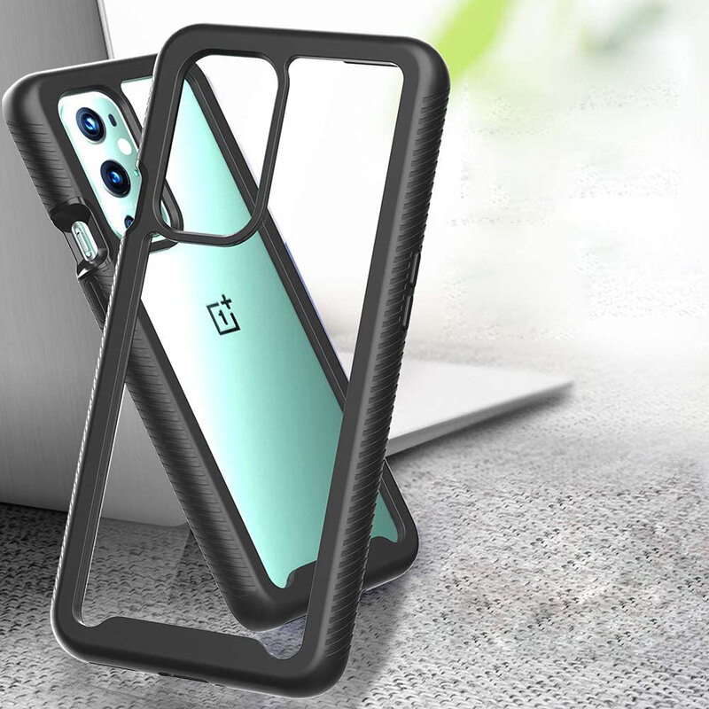 [Pachet 360°] Husa + Folie OnePlus 9 Pro Techsuit Defense, Negru