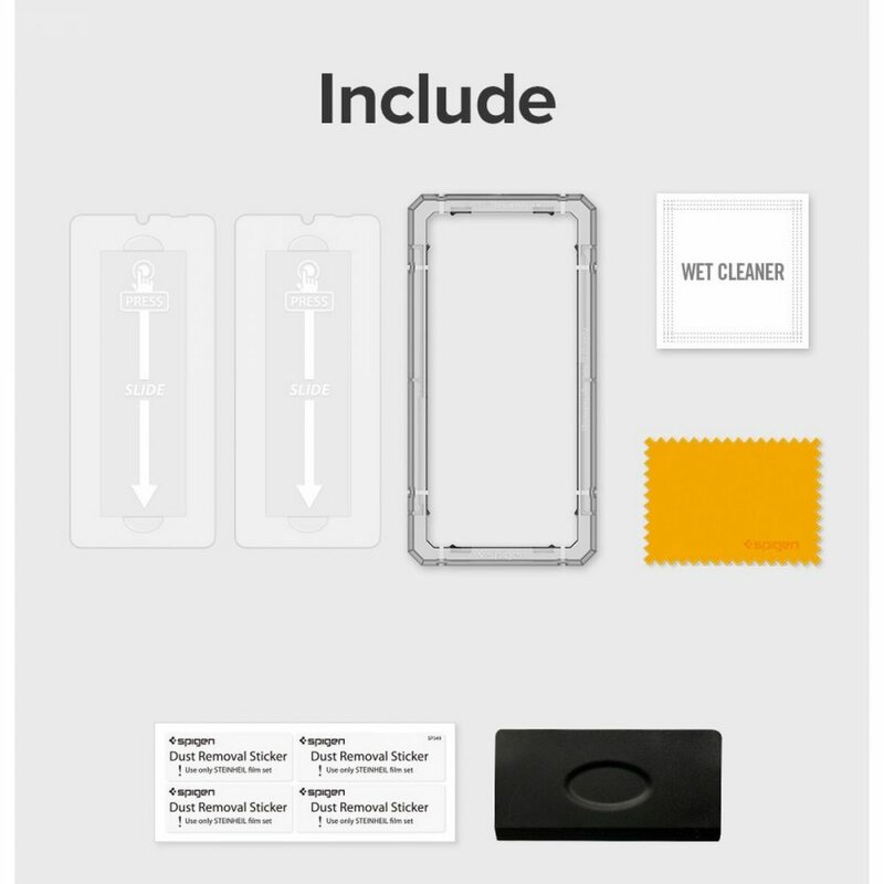 [Pachet 2x] Folie Sticla Samsung Galaxy A12 Spigen Glas.t R Align Master - clear