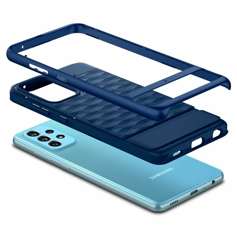 Husa Samsung Galaxy A72 4G Spigen Caseology Parallax, albastru