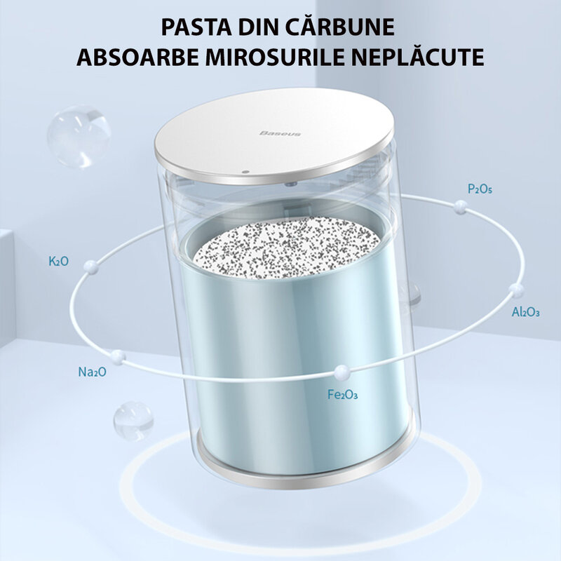 Purificator aer auto Baseus, odorizant masina, negru, SUXUN-CE01