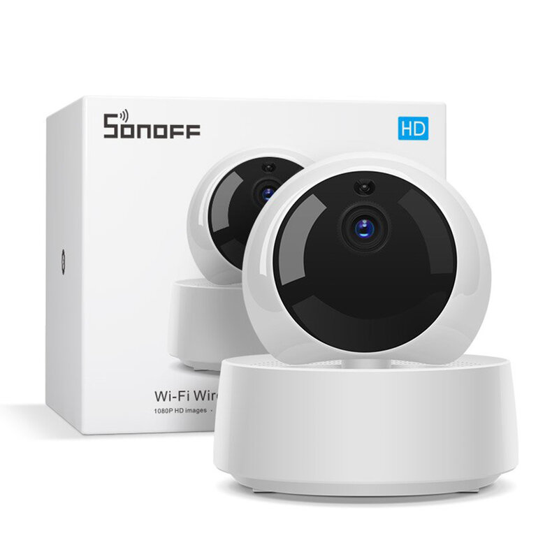 Camera de supraveghere Wi-Fi wireless Sonoff, Full HD, 360 grade, alb