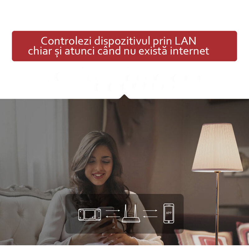 Releu wireless Sonoff Basic R3, Wi-Fi IoT, modul DIY, comutator inteligent 10A, alb