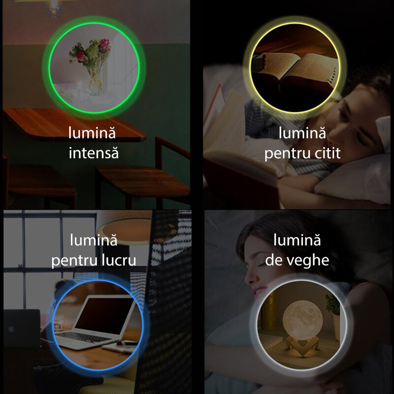 Bec LED smart Sonoff, Wi-Fi, E27, 806lm, 7W, lumina calda si rece