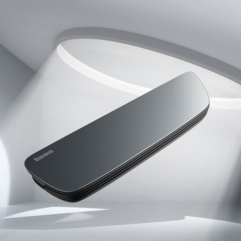 Odorizant auto cu rezerva Baseus pentru grila ventilatie, argintiu, SUXUN-MP0S