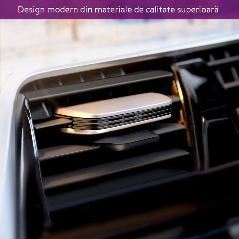 Odorizant auto cu rezerva Baseus pentru grila ventilatie, argintiu, SUXUN-MP0S