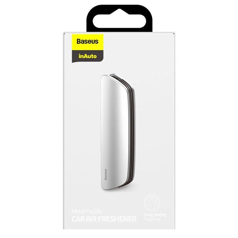 Odorizant auto cu rezerva Baseus pentru grila ventilatie, argintiu, SUXUN-MP0S
