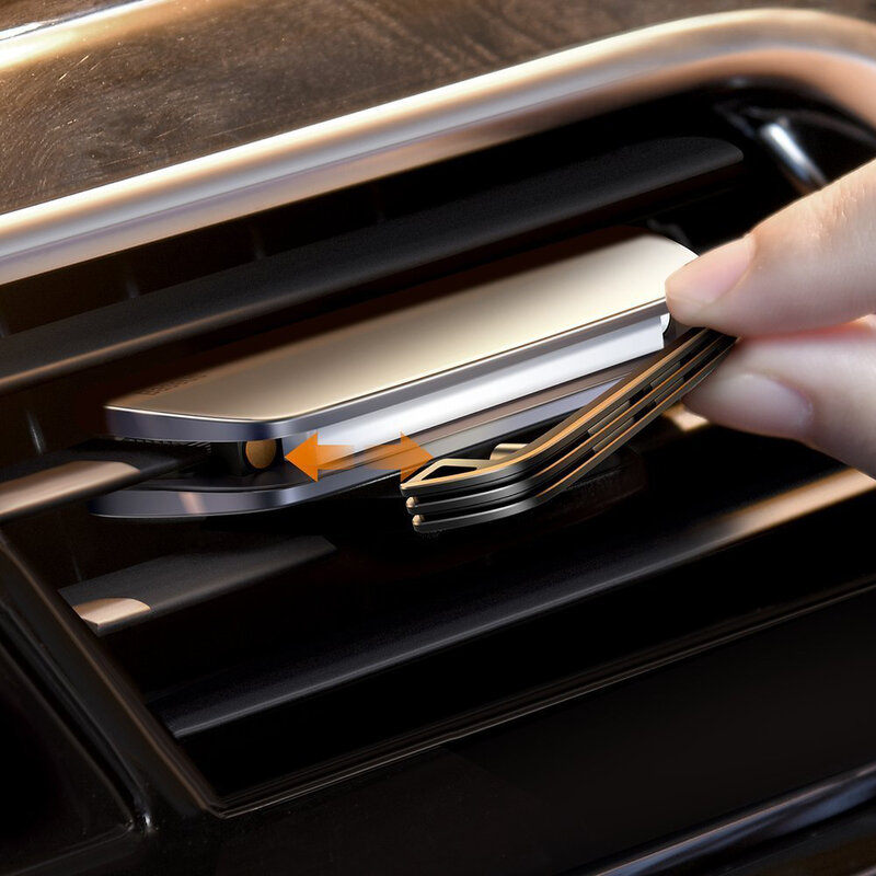 Odorizant auto cu rezerva Baseus pentru grila ventilatie, argintiu, SUXUN-MP0S