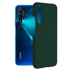 Husa Huawei Nova 5T Techsuit Soft Edge Silicone, verde inchis