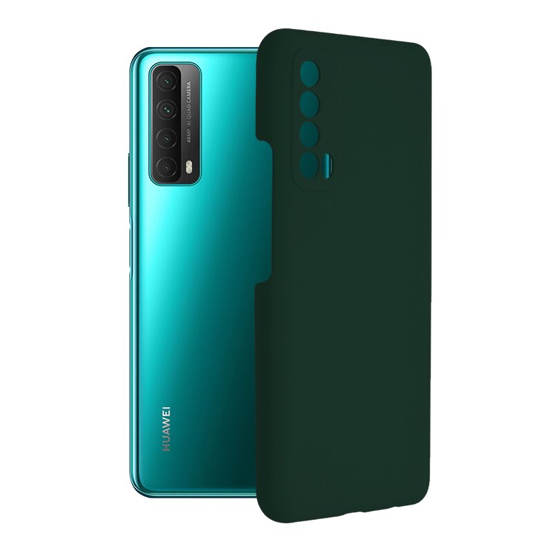 Husa Huawei P Smart 2021 Techsuit Soft Edge Silicone, verde inchis
