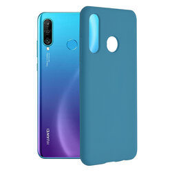 Husa Huawei P30 Lite Techsuit Soft Edge Silicone, albastru