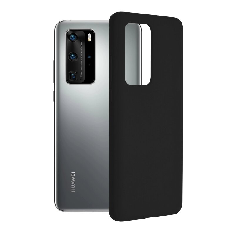 Husa Huawei P40 Pro Techsuit Soft Edge Silicone, negru