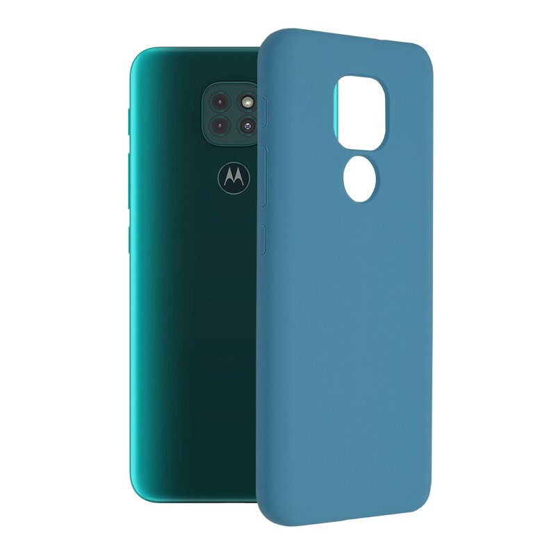 Husa Motorola Moto G9 Play Techsuit Soft Edge Silicone, albastru