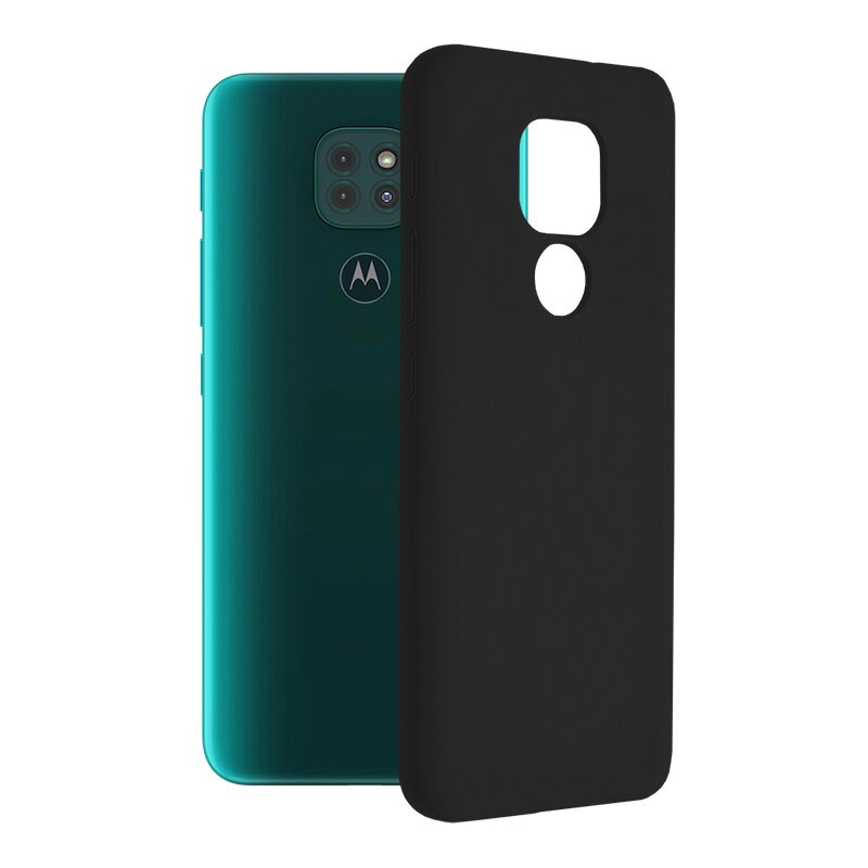 Husa Motorola Moto G9 Play Techsuit Soft Edge Silicone, negru