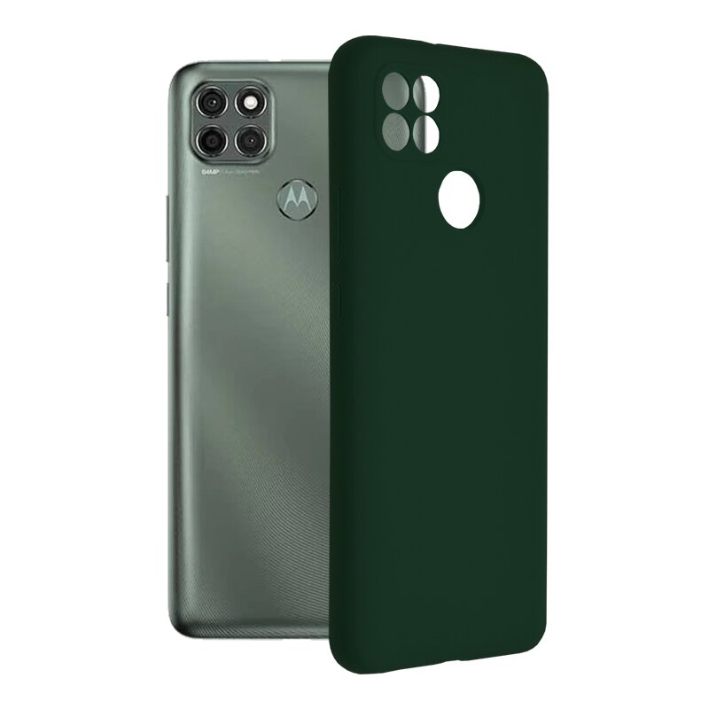 Husa Motorola Moto G9 Power Techsuit Soft Edge Silicone, verde inchis