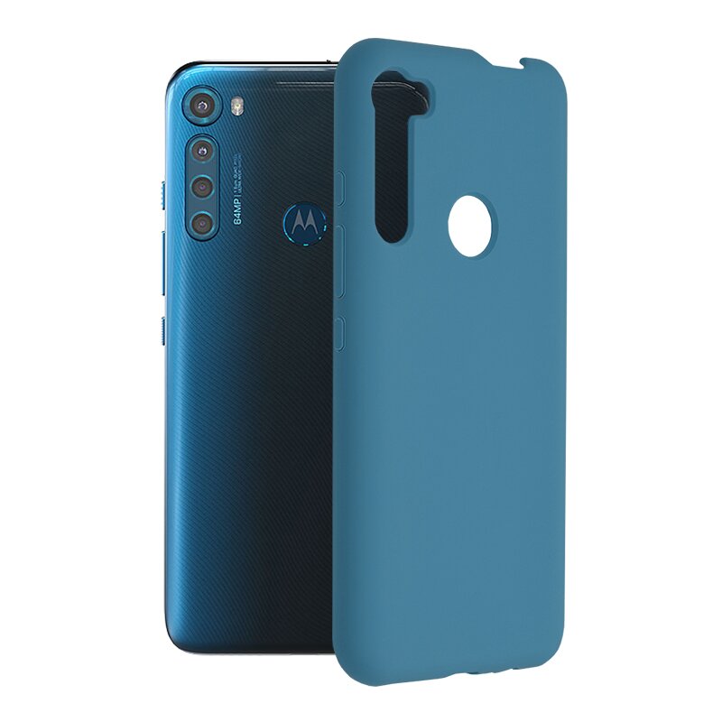 Husa Motorola One Fusion Plus Techsuit Soft Edge Silicone, albastru