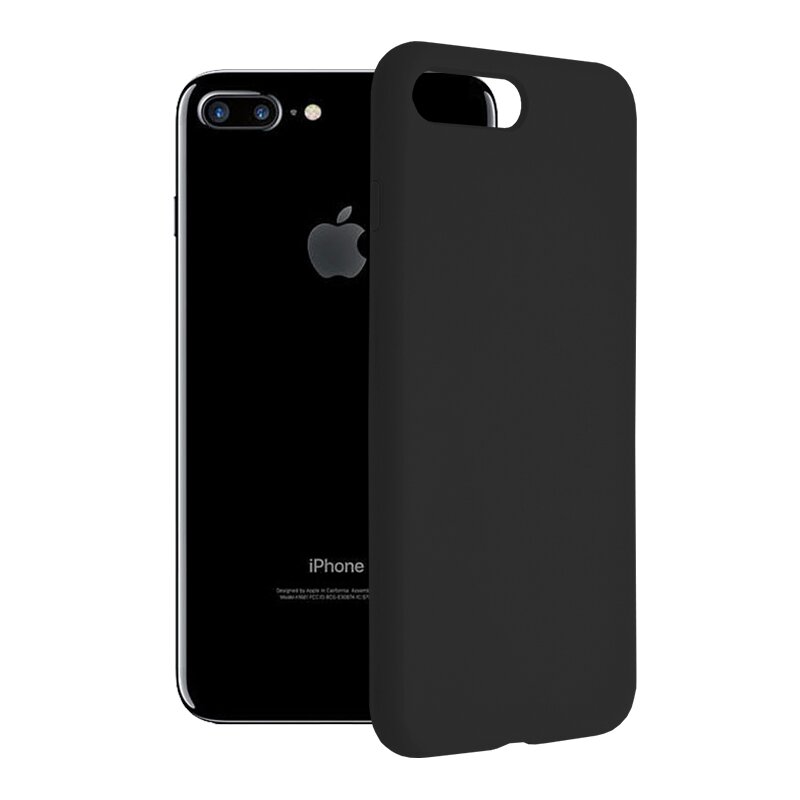 Husa iPhone 7 Plus Techsuit Soft Edge Silicone, negru