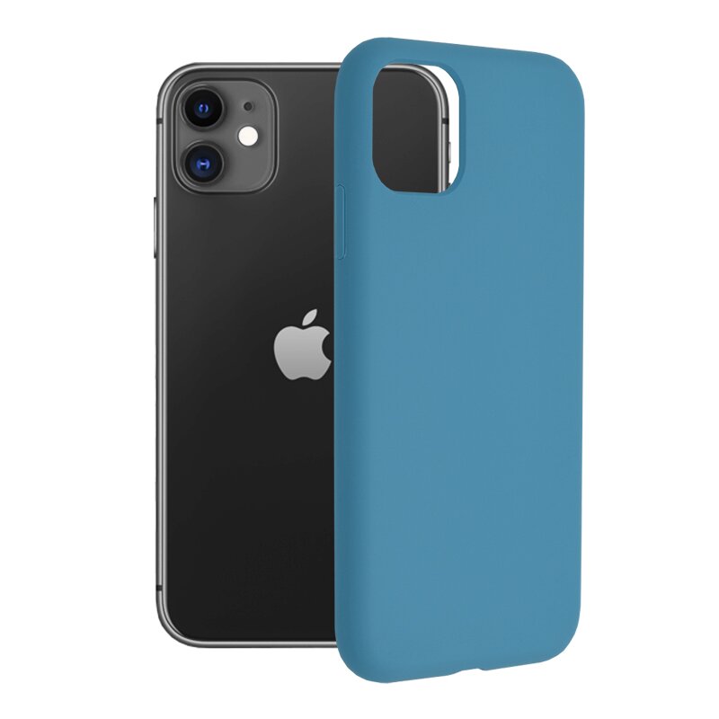 Husa iPhone 11 Techsuit Soft Edge Silicone, albastru