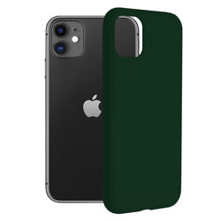 Husa iPhone 11 Techsuit Soft Edge Silicone, verde inchis