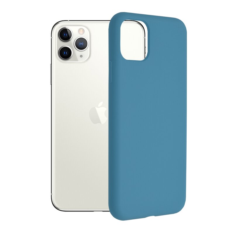 Husa iPhone 11 Pro Max Techsuit Soft Edge Silicone, albastru