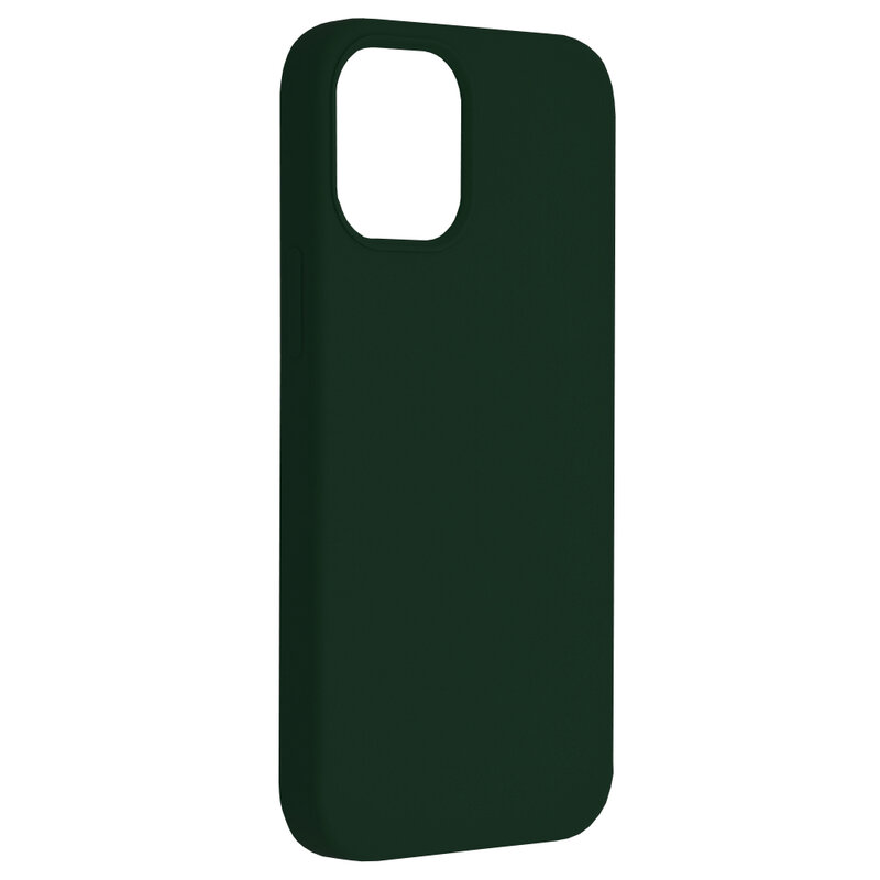 Husa iPhone 12 mini Techsuit Soft Edge Silicone, verde inchis