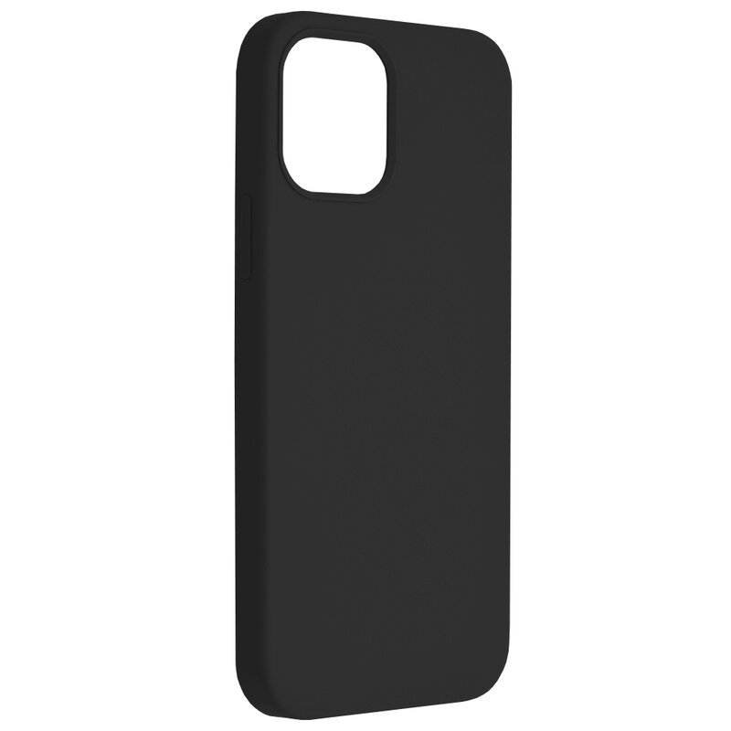 Husa iPhone 12 Techsuit Soft Edge Silicone, negru
