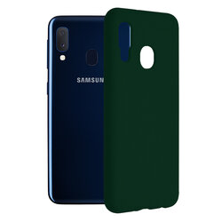 Husa Samsung Galaxy A20e Techsuit Soft Edge Silicone, verde inchis