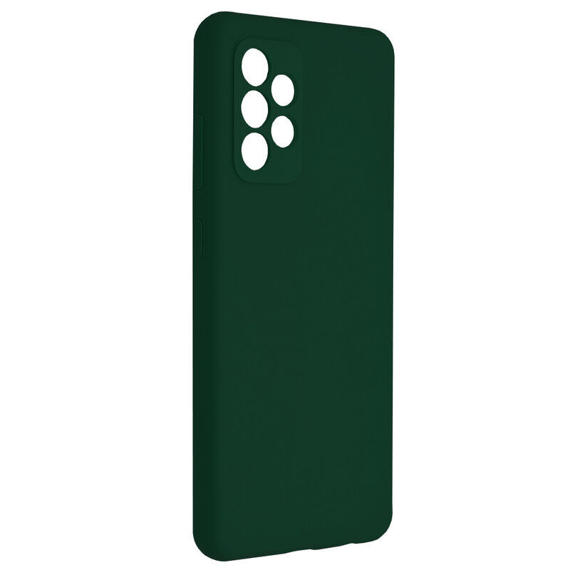 Husa Samsung Galaxy A72 4G Techsuit Soft Edge Silicone, verde inchis