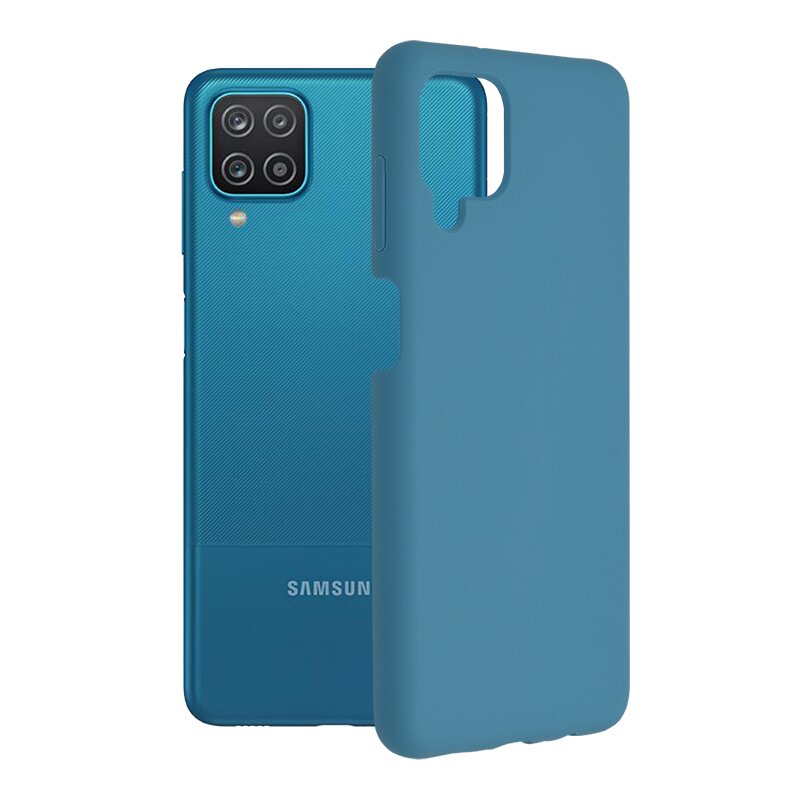 Husa Samsung Galaxy A12 Techsuit Soft Edge Silicone, albastru