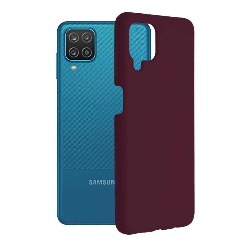 Husa Samsung Galaxy A12 Techsuit Soft Edge Silicone, violet