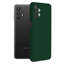 Husa Samsung Galaxy A32 5G Techsuit Soft Edge Silicone, verde inchis
