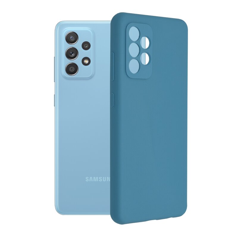Husa Samsung Galaxy A52 4G Techsuit Soft Edge Silicone, albastru