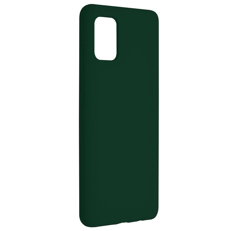 Husa Samsung Galaxy A51 4G Techsuit Soft Edge Silicone, verde inchis