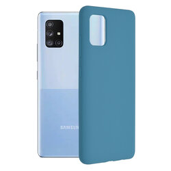 Husa Samsung Galaxy A71 4G Techsuit Soft Edge Silicone, albastru
