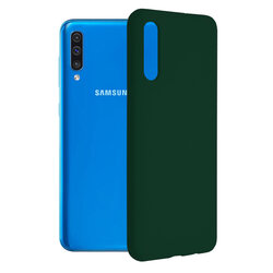 Husa Samsung Galaxy A50 Techsuit Soft Edge Silicone, verde inchis