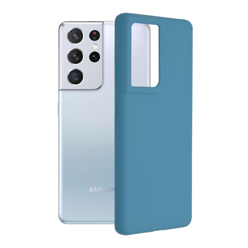 Husa Samsung Galaxy S21 Ultra 5G Techsuit Soft Edge Silicone, albastru