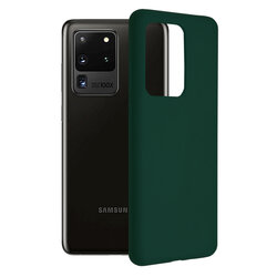 Husa Samsung Galaxy S20 Ultra Techsuit Soft Edge Silicone, verde inchis