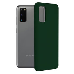 Husa Samsung Galaxy S20 Techsuit Soft Edge Silicone, verde inchis