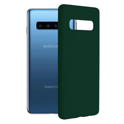 Husa Samsung Galaxy S10 Techsuit Soft Edge Silicone, verde inchis